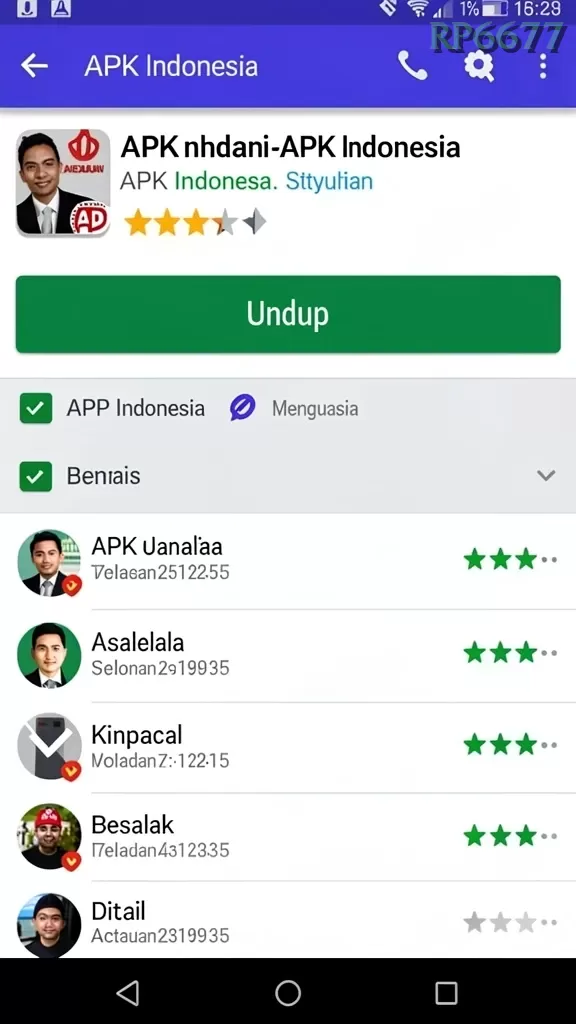 Cuplikan layar GRABWIN — menu navigasi