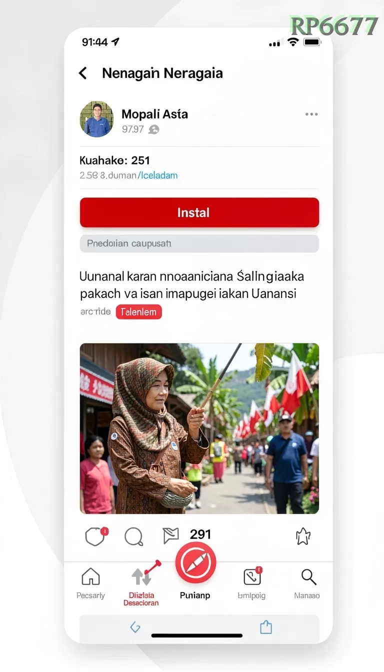 Cuplikan layar RP99 — pengaturan akun