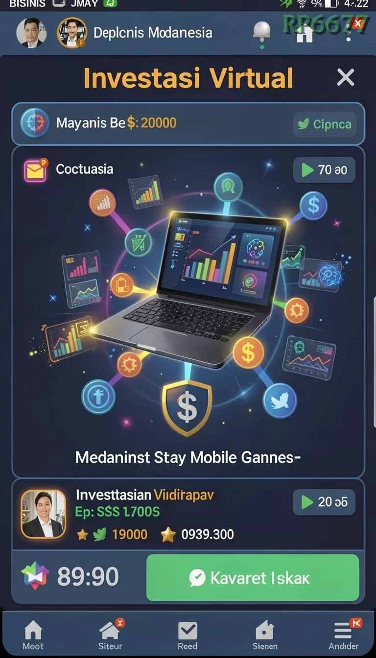 Cuplikan layar RP99 — menu navigasi