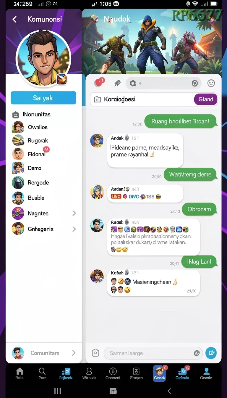Cuplikan layar GEBYAR4D — menu navigasi